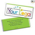 50 Pcs Personalized Candy Promotional Products Add Your Logo Chocolate Bars - Kiwi Green