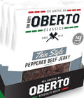 Oh Boy! Oberto Classics Thin Style Peppered Beef Jerky | 2.2 Ounce Per Bag (3)