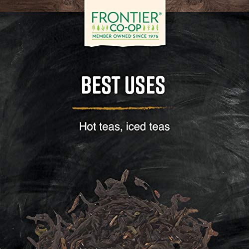Frontier Co-op Organic Fairtrade Assam Black Tea Tippy Golden Flowery Orange Pekoe Loose Leaf Kosher | 16 Ounce (Pack of 1)