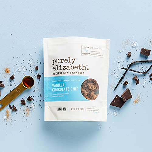 Purely Elizabeth Superfood Snack Granola Variety Pack Gluten-Free (3 Ct.) (Vanilla Chocolate Chip Honey Peanut Butter Maple Almond Butter)