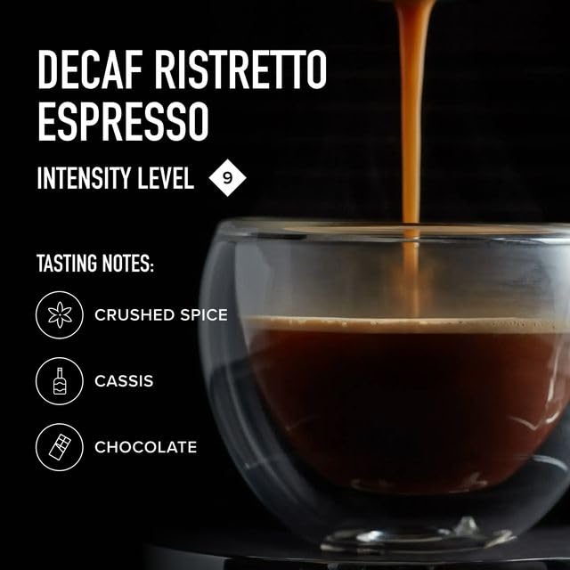 Peet's Coffee Medium Roast Decaf Espresso Capsules Compatible with Nespresso Original Machine Decaffeinated Arabica Coffee - Decaf Ristretto Intensity 10 50 CT (5 Boxes of 10 Espresso Capsules)