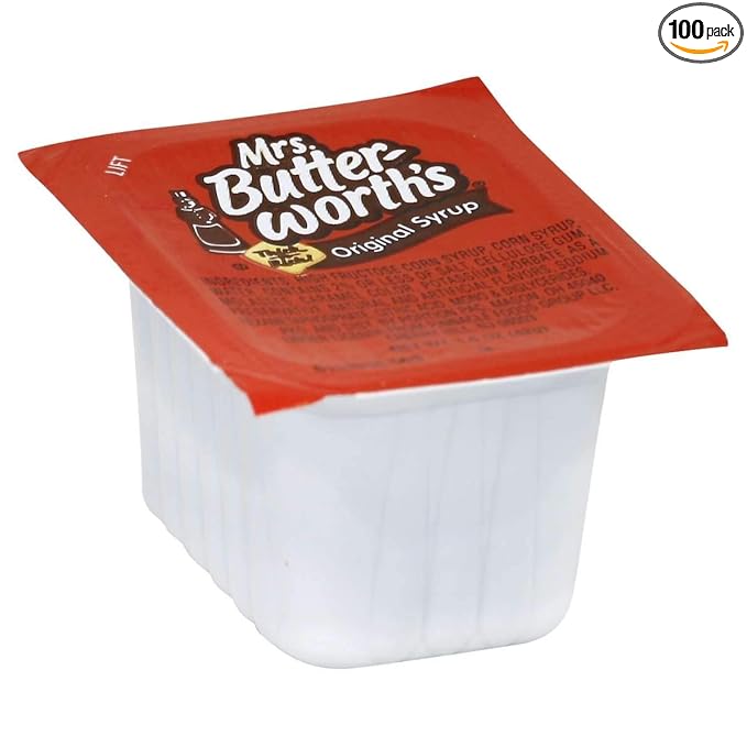 Syrup Mrs. Butterworth Portion Pack -- 100 Count 1.5 Ounce