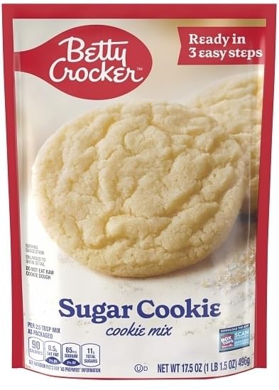 Betty Crocker Cookie Mix Variety Chocolate Chip Oatmeal Peanut Butter Double Chocolate Chunk and Sugar Cookie 17.5 Ounce (Pack of 5) - with Make Your Day Bag Clip
