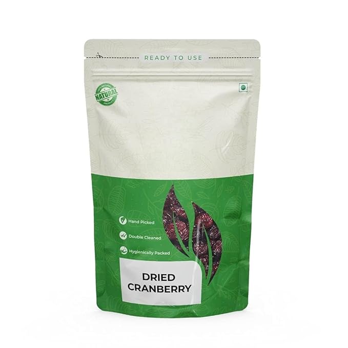Generic Dried Cranberries Sweet &amp Delicious Cranberry Dry Fruit Without Sugar (Gluten Free and Vegan) pack of 1-100 gm