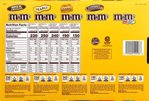 M&ampM's Chocolate Variety Pack 30 Full Size Packs