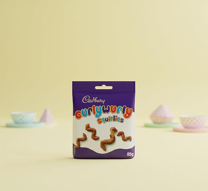 Cadbury Curly Wurly Squirlies Chocolate Bag 85 g - Pack of 10