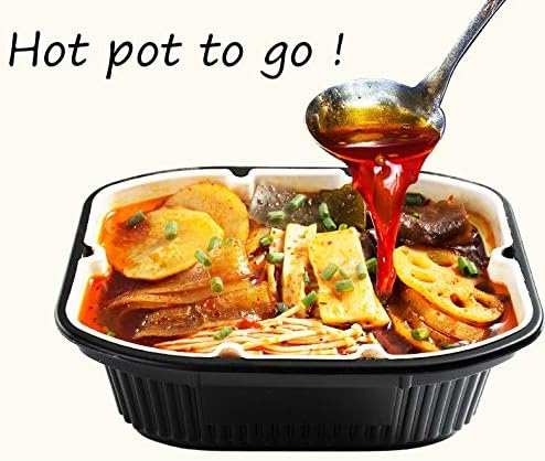 Moxiaoxian Self Heating Hot Pot no Electric Self Cooking Sichuan soup base instant noodles (Hot Pot [Mildspicy] BOX OF 6)