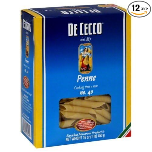 De Cecco Penne Pasta 16 oz - Pack of 12