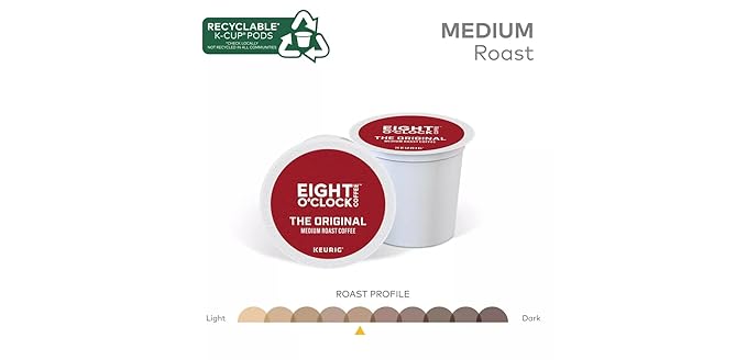 Eight O'Clock Original Blend Single Serve K-Cups for Keurig Brewers 24 Count (Pack of 2)
