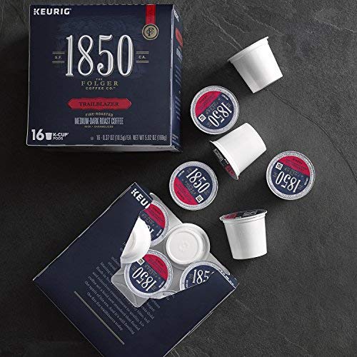 1850 Trailblazer Medium-Dark Roast Coffee 64 Count K Cups for Keurig Brewers
