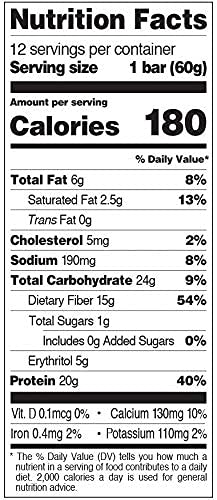 Quest Nutrition Protein Bar Oatmeal Choco Chip. Low Carb Meal Replacement Bar with 20 + Grams of Protein. High Fiber Gluten-Free (24 Count) (Lemon Cake)