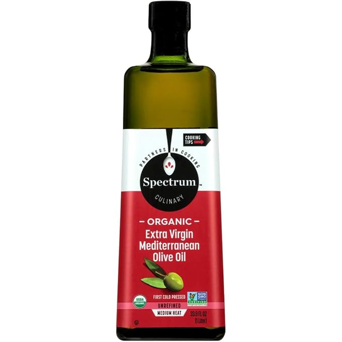 Spectrum Organic Mediterranean Extra Virgin Olive Oil 33.8 Oz