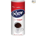 N'Joy Sugar Canister | 20 Ounce Pack of 6 | 100% Pure Granulated Sugar| Easy Pour Lid Bulk Size