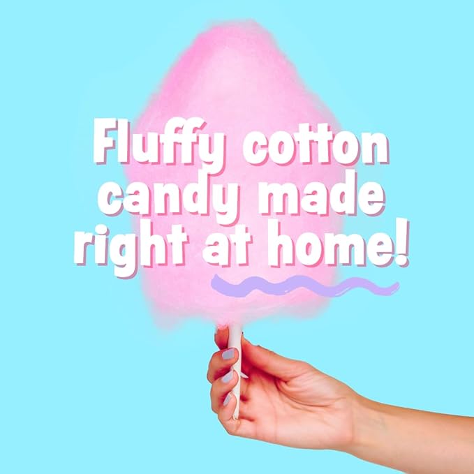 Cotton Candy Express Floss Sugar Variety Pack with 3 - 11oz Plastic Jars of Cherry Blue Raspberry &amp Grape Flossing Sugars Plus 50 Paper Cotton Candy Cones