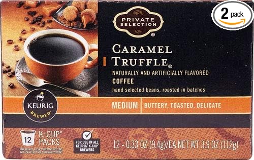 Private Selection Caramel Truffle Coffee K-Cups 12 Ct (Pack of 2)