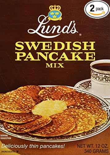 Lunds Pancake Mix Swedish 12 Oz-SET OF 2