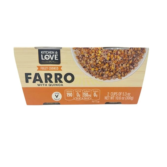 Kitchen &amp Love Cooked Farro Cups