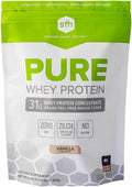 SFH Grass Fed Whey Protein Powder | Natural Whey Protein Concentrate | Non-GMO Soy-Free No Artificial Flavors | Protein Powder for Muscle &amp Recovery | Vanilla | Pack of 1