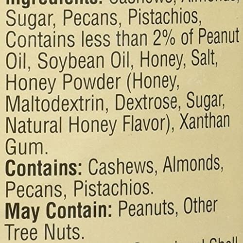 Savanna Orchards Gourmet Honey Roasted Nut Mix - Cashews Almonds Pecans and Pistachios (30 oz)