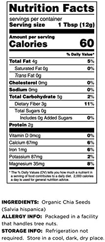 Terrasoul Superfoods Organic Black Chia Seeds 7.5 Pounds (Pack of 3) Bulk Size Non-GMO Vegan Gluten-Free