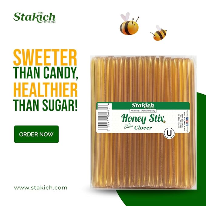 Stakich Clover Honey stix (200 Count)