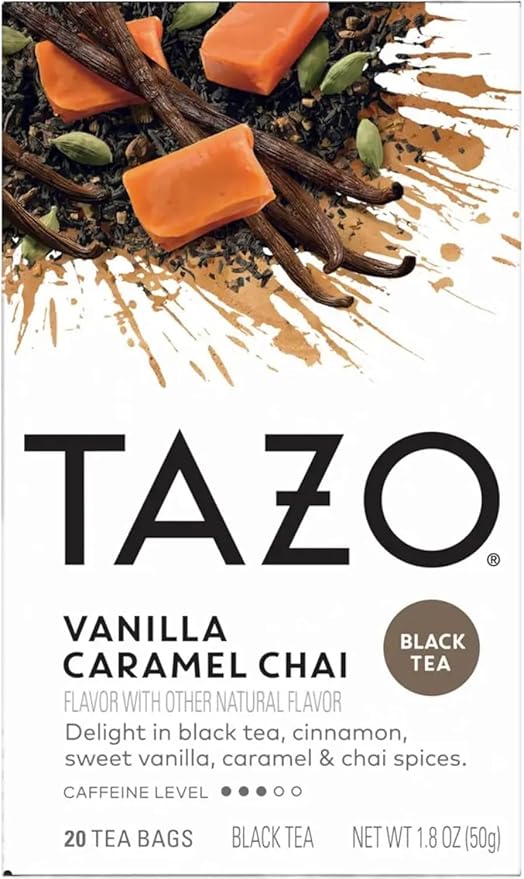 TAZO Tea Bags Wild Sweet Orange (Unsweetened) Vanilla Caramel Chai Awake English Breakfast Organic Zen &amp Passion (1ea) (Variety Pack)