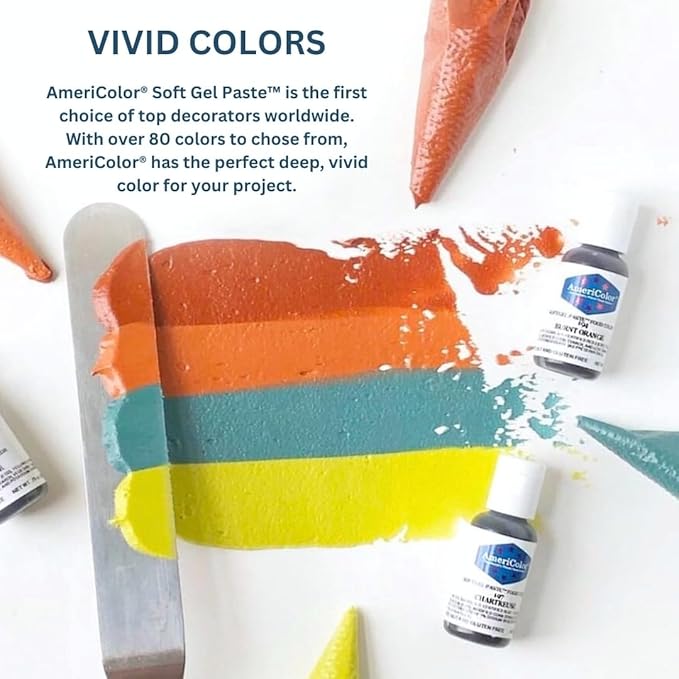 Food Coloring AmeriColor Student - Kit 2 12 .75 Ounce Bottles Soft Gel Paste Colors