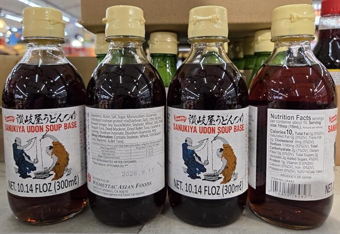 Sanukiya Udon Soup Base 10.14fl oz 300ml (Four Bottles)