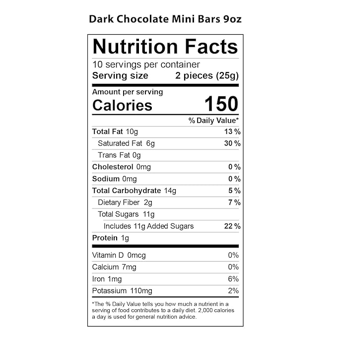 Vermont Nut Free Chocolates Mini Chocolate Bars 9 Ounces Nut-Free Egg-Free Kosher (Mini Dark Chocolate)