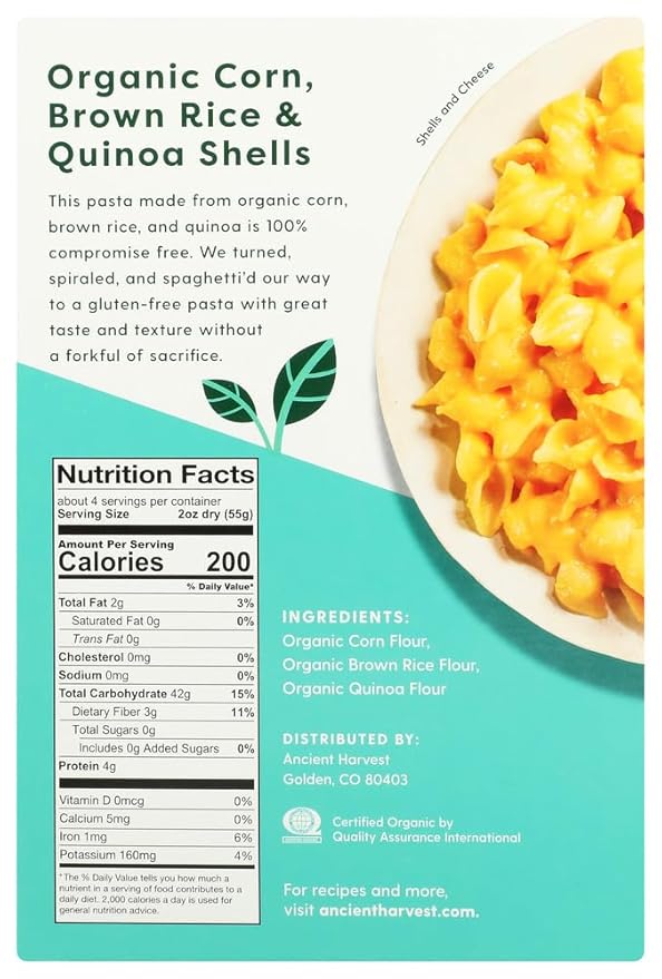 Quinoa Ancient Harvest Wheat Free Shells (6x8 Oz.) by QUINOA