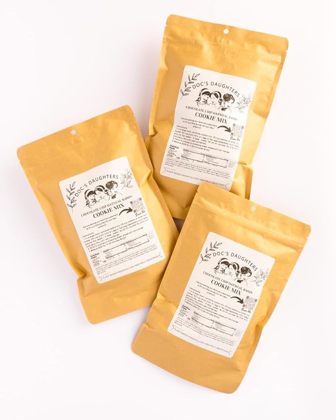 Doc's Daughters Chocolate Chip Oatmeal Raisin Cookie Mix (Pack of 3)