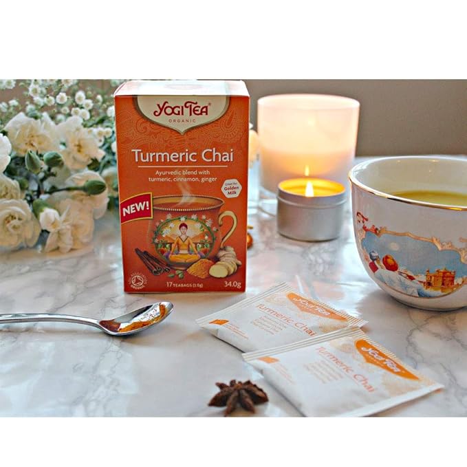 Yogi Tea Turmeric Chai - Organic 17 Bags (Pack of 2)