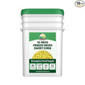 Valley Food Storage Freeze Dried Sweet Corn | 10-Bag Bucket 56 oz | Premium Emergency Food Supply 25 Year Shelf Life | Long Term Food Storage Camping Meals &amp Prepper Supplies | Packaged in USA