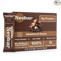 NEOBAR 9g Plant-Based Protein Fruit and Nut Bars - Vegan Snack Bars Gluten Free Dairy Free Snacks No Preservatives No Refined Sugars Added Non-GMO | Hazelnut &amp Cacao 12 Count