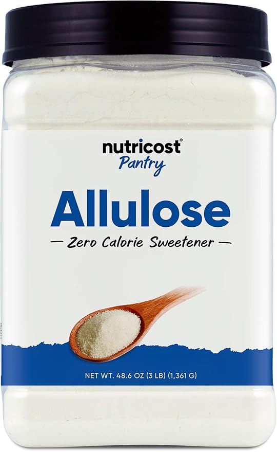 Nutricost Allulose Sweetener (3 LB) - 0 Calorie Low Carb KETO Natural Sugar Alternative Crystalline Powder