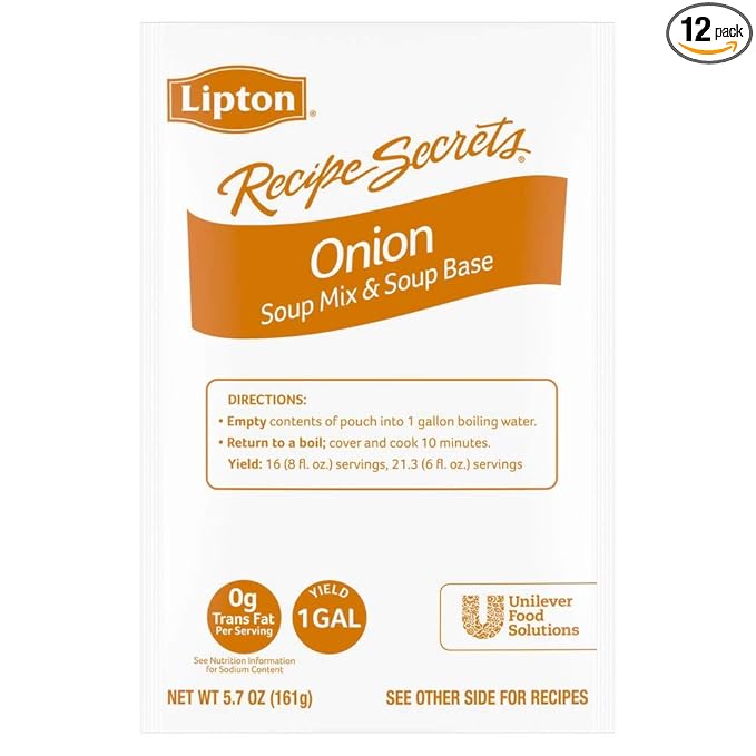 Lipton Onion Soup Mix 0g Trans Fat 5.7 oz Pack of 12