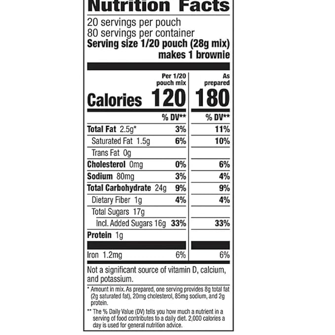 Chocolate Fudge Brownie Mix 20 oz 4 Pack (2 Pack)