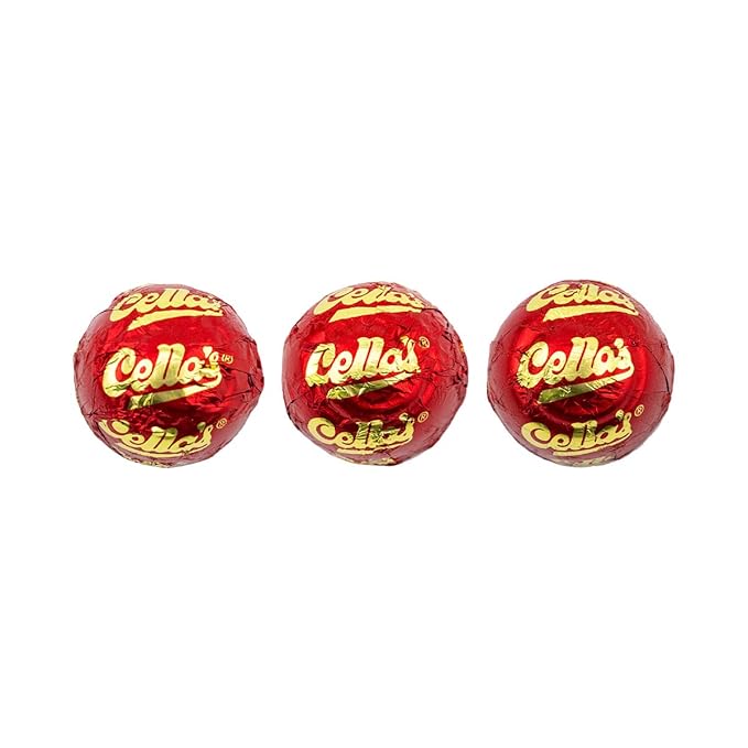 Cella's Milk Chocolate Covered Cherries – Premium Cherry Cordial Candies – Individually Wrapped with Display Box - Peanut Free Gluten Free – 72 Count 2.25 Pounds (Pack of 1)