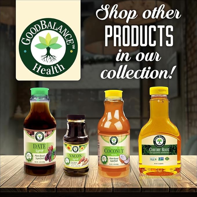 Good Balance Health Organic Date Syrup Sweetener Natural Sugar Alternative for Coffee Tea Baking and Cooking Vegan Paleo Gluten Free Kosher 22.5 oz Squeeze Bottle