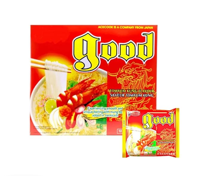 Asia Style Instant Noodles (2 CASE SET ACECOOK TOMYUM CLEAR NOODLES)