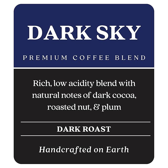 Copper Moon Dark Sky Blend Dark Roast Coffee Whole Bean 5 Lb