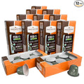 Fresh Roasted Coffee USDA Organic Peru WP Half-Caf Espresso Pods for Nespresso OriginalLine | 3rd Party Tested for Pesticides Mold Mycotoxins | Kosher | 120 Recyclable Aluminum Capsules