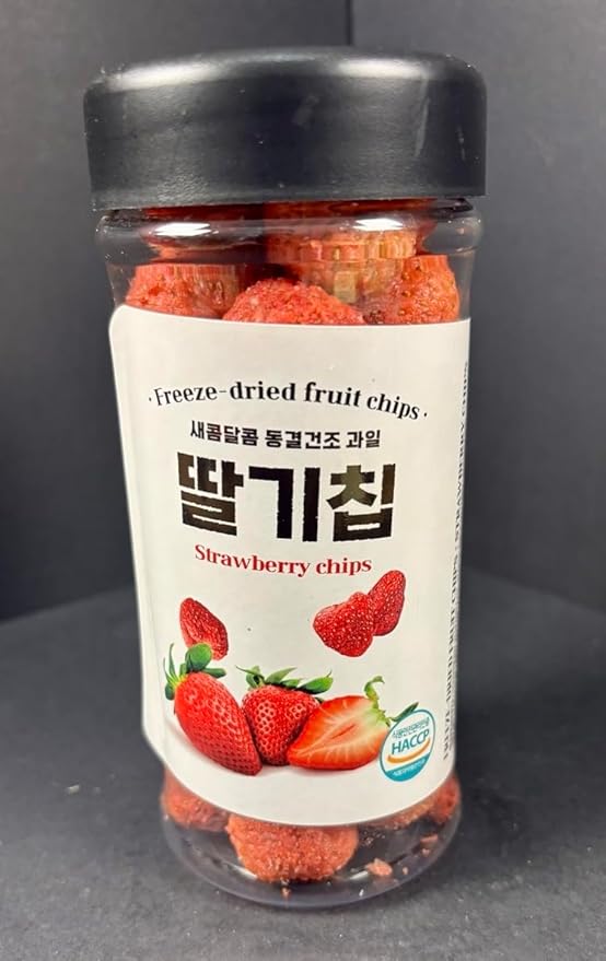 Premium Freeze-Dried Fruit Variety Pack 4 Flavors - Apple Yellow Peach Strawberry Jackfruit HACCP Certified