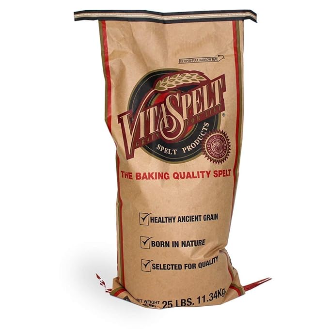 Purity Foods VitaSpelt Organic White Unbleached Spelt Flour 25 lb. bag
