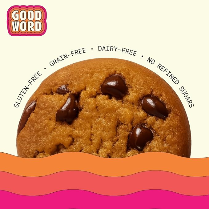 Peanut Butter Protein Cookie Soft &amp Chewy High Protein Snack Gluten-Free Grain-Free Dairy-Free No Seed Oils No Refined Sugars Made with Almond Butter &amp Collagen 12-Pack