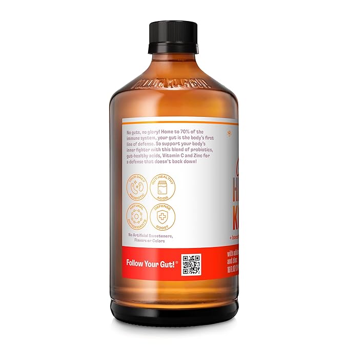 Health-Ade Kombucha Tea Organic Drink Fermented Tea with Living Probiotics Detoxifying Acids Supports Gut Health Non-GMO Vegan Gluten Free 12 Pack (16 Fl Oz Bottles) Citrus Immune Boost