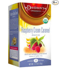 Davidson's Organics Raspberry Cream Caramel 25-count Tea Bags Pack of 6