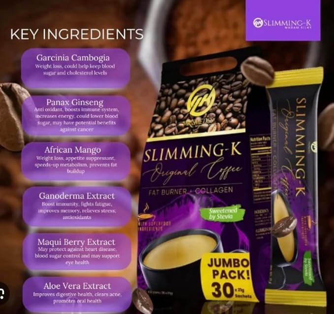 Madam Kilay Classic Original Coffee MKSMETICS - 10 sachet x 3 boxes