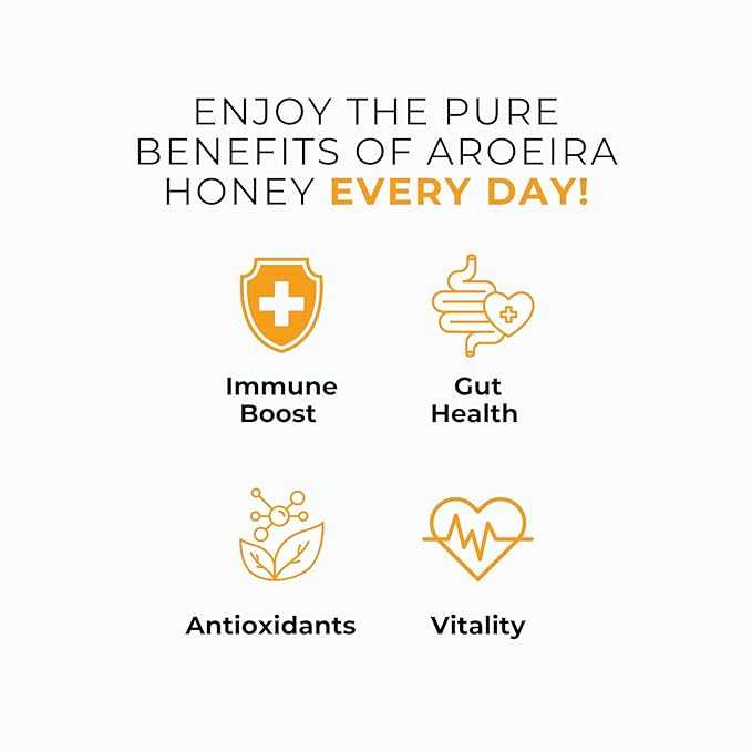 K&ampA HONEY Aroeira Blossom Organic Honey | USDA Certified Organic | Raw Premium Honey | Superfood with Unique Natural Antioxidants | Natural Sugar Alternative | 8.47 oz