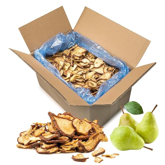Sunrise Fresh Dried Fruit – Dried California Pears - All-Natural Dehydrated Unsweetened No Added Sugar Bulk Box with Resealable Bag 5 lb. (Pear)